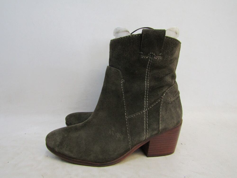 Vince Camuto Womens Size 6.5 M Green Suede High Ankle Fashion Boots Bootie
